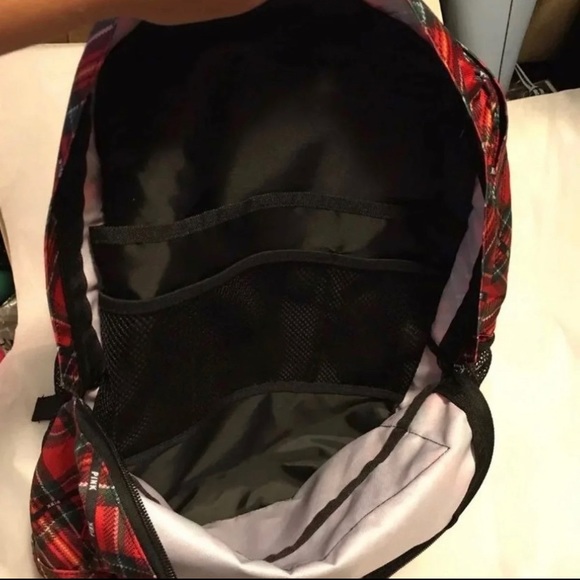 NWT VS Pink Campus Backpack bookbag Plaid red.